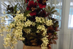 Large custom arrangement with orchids